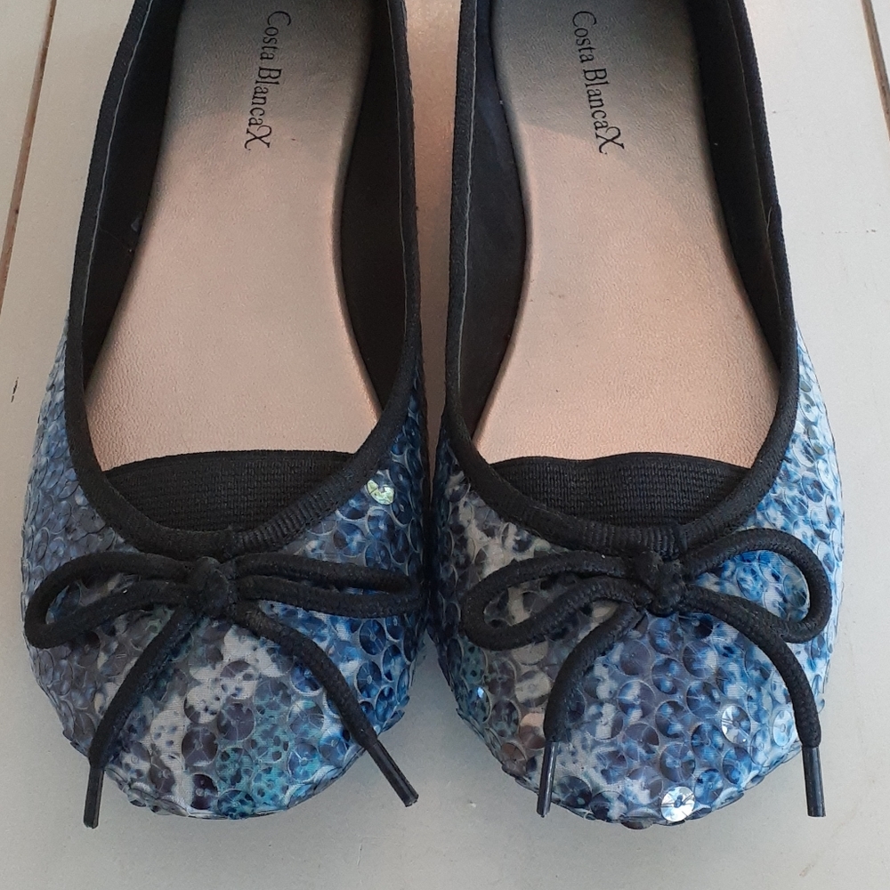 & Sparkle & joy Costa Blanca ballet flats